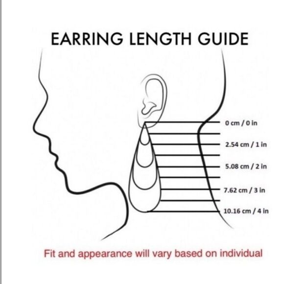 NEW BOHO BIG TEARDROP EARRINGS BOHOHEMIN - Picture 3 of 7